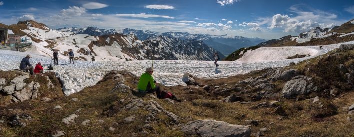 Alpen Panorama am Nebelhorn