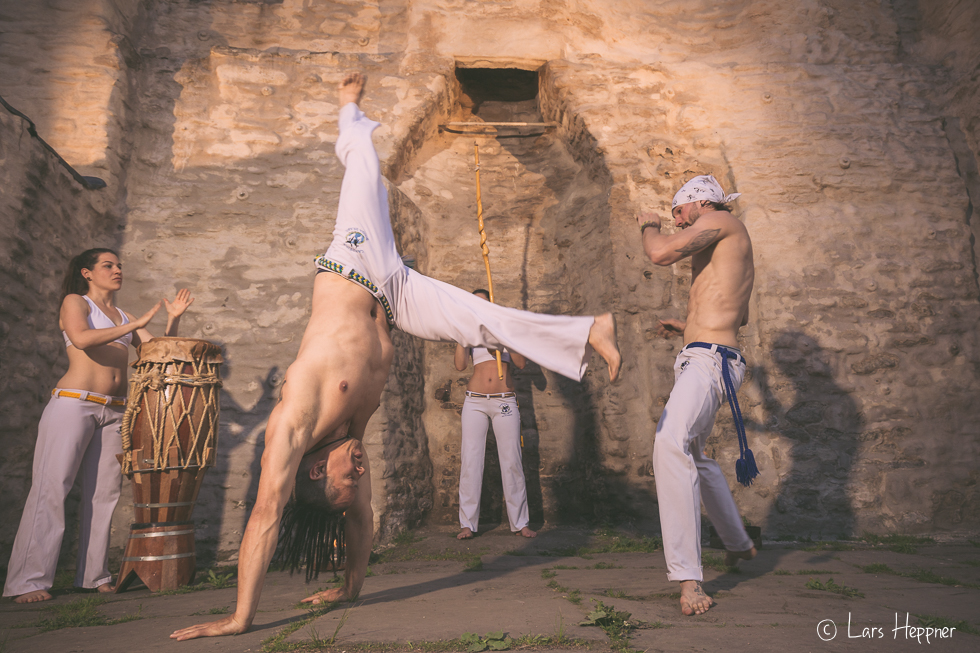 Foto-Shooting: Capoeira-Kampf