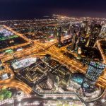 Dubai bei Nacht: Ausblick vom Burj Khalifa