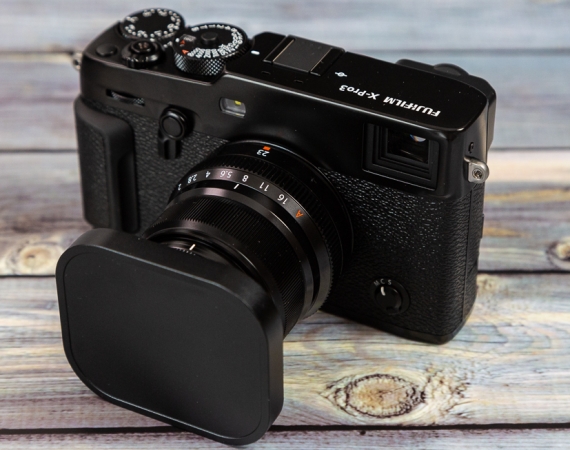 Fujifilm X-Pro3 Frontansicht mit dem Fujinion 23mm ƒ2.0