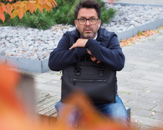 Eleganz & Funktionalität: Leder Laptoptasche „Warren S“ von Oberwerth